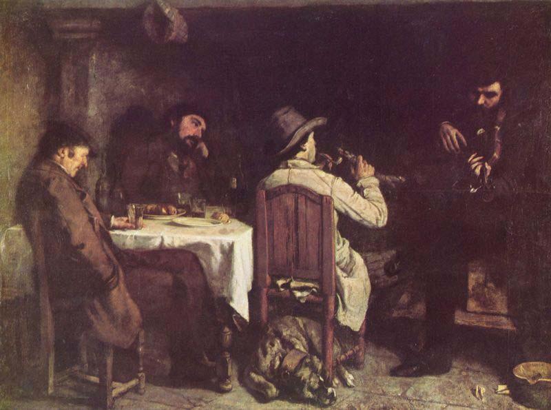 Gustave Courbet After Dinner at Ornans